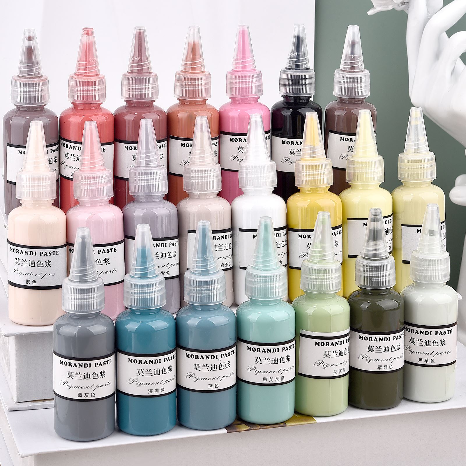 Resin Pigment Alcohol Ink - Morandi cores pigmentos de resina líquida