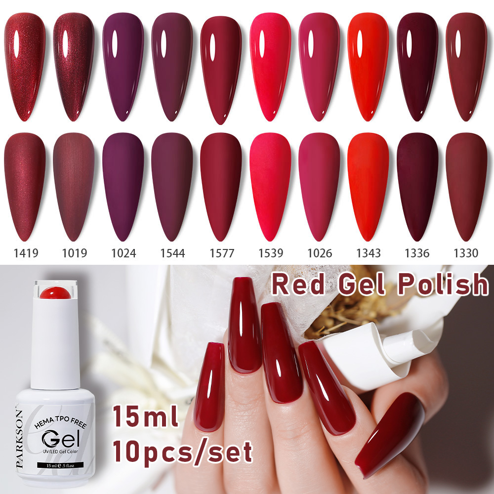 Resin Dye Opaque - Conjunto de Esmalte em Gel Vermelho