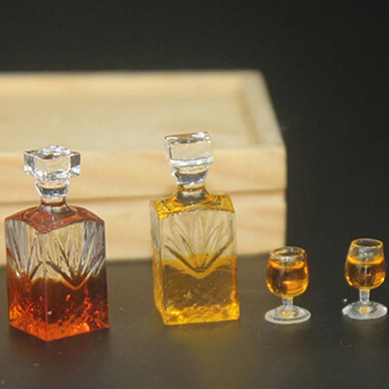 Resin Art Bottle - 1 conjunto bonito mini garrafa de