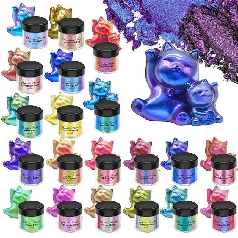 Resin Dye Opaque - Magia Descolorido Pó Perolado, Camaleões Espelho,