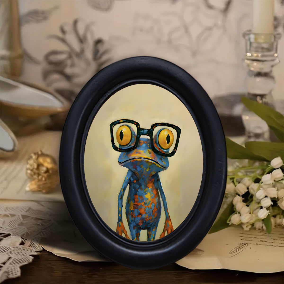 Resin Art Frame - 1 Peça de Decoração de Parede