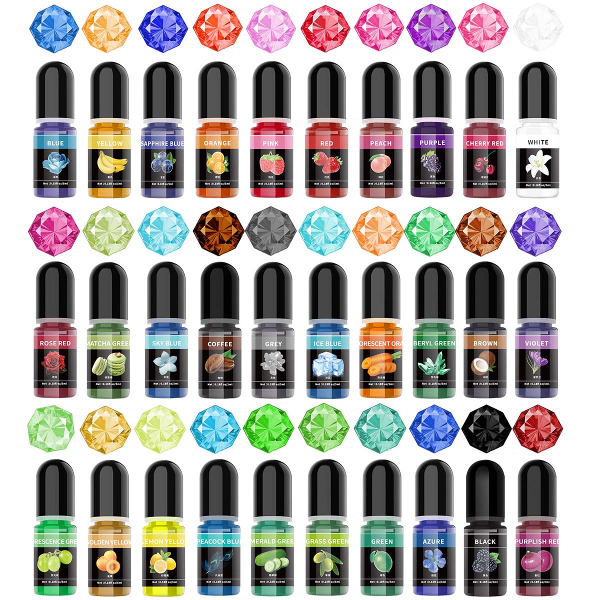 Resin Art Uv - 5ml/garrafa pigmento de resina epóxi líquido
