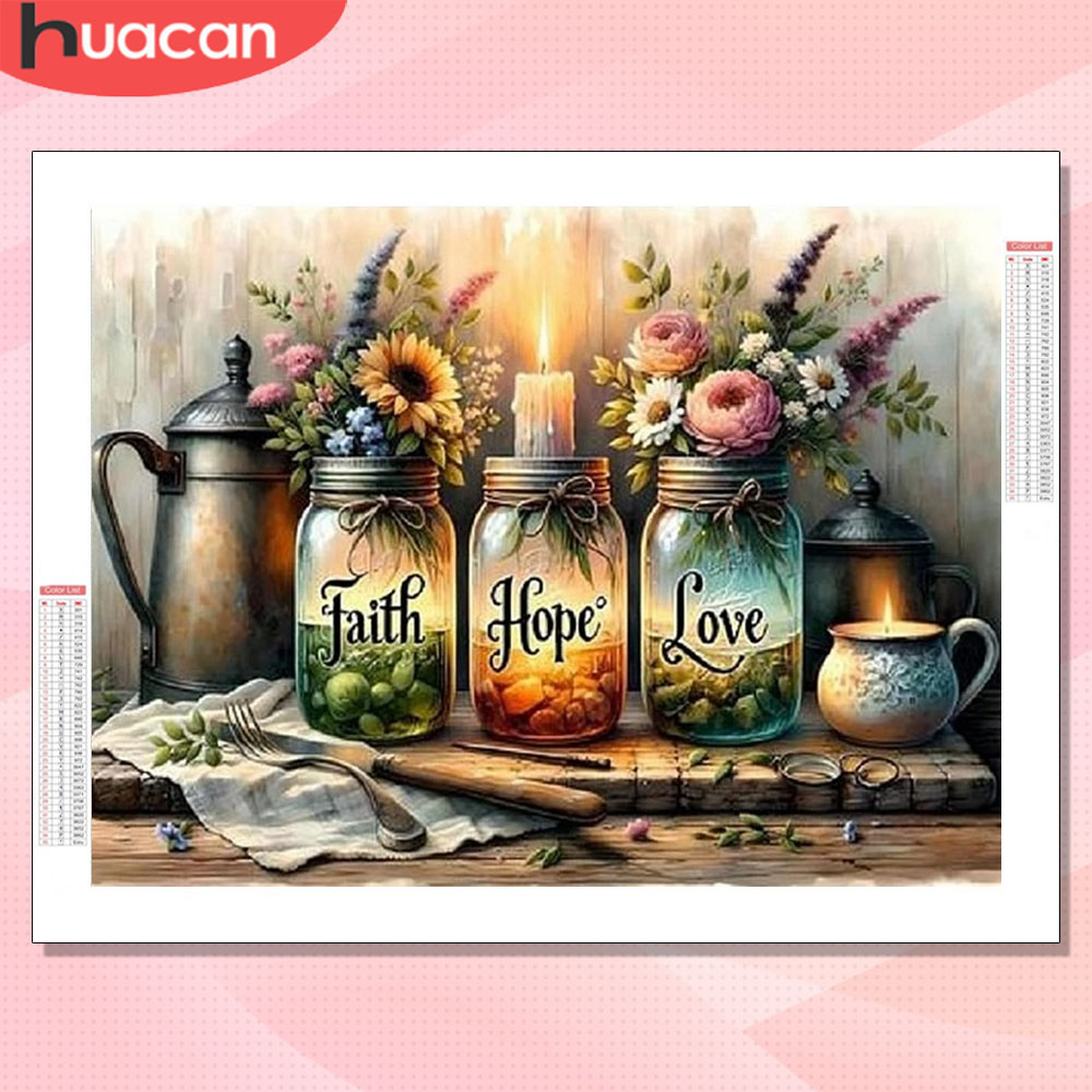 Resin Art Bottle - HUACAN 5D DIY Pintura Diamante Paisagem