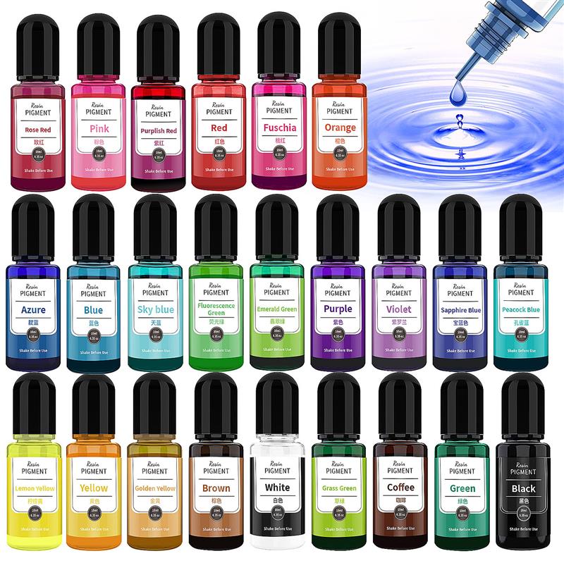 Resin Pigment Alcohol Ink - 24 cores arte tinta álcool resina