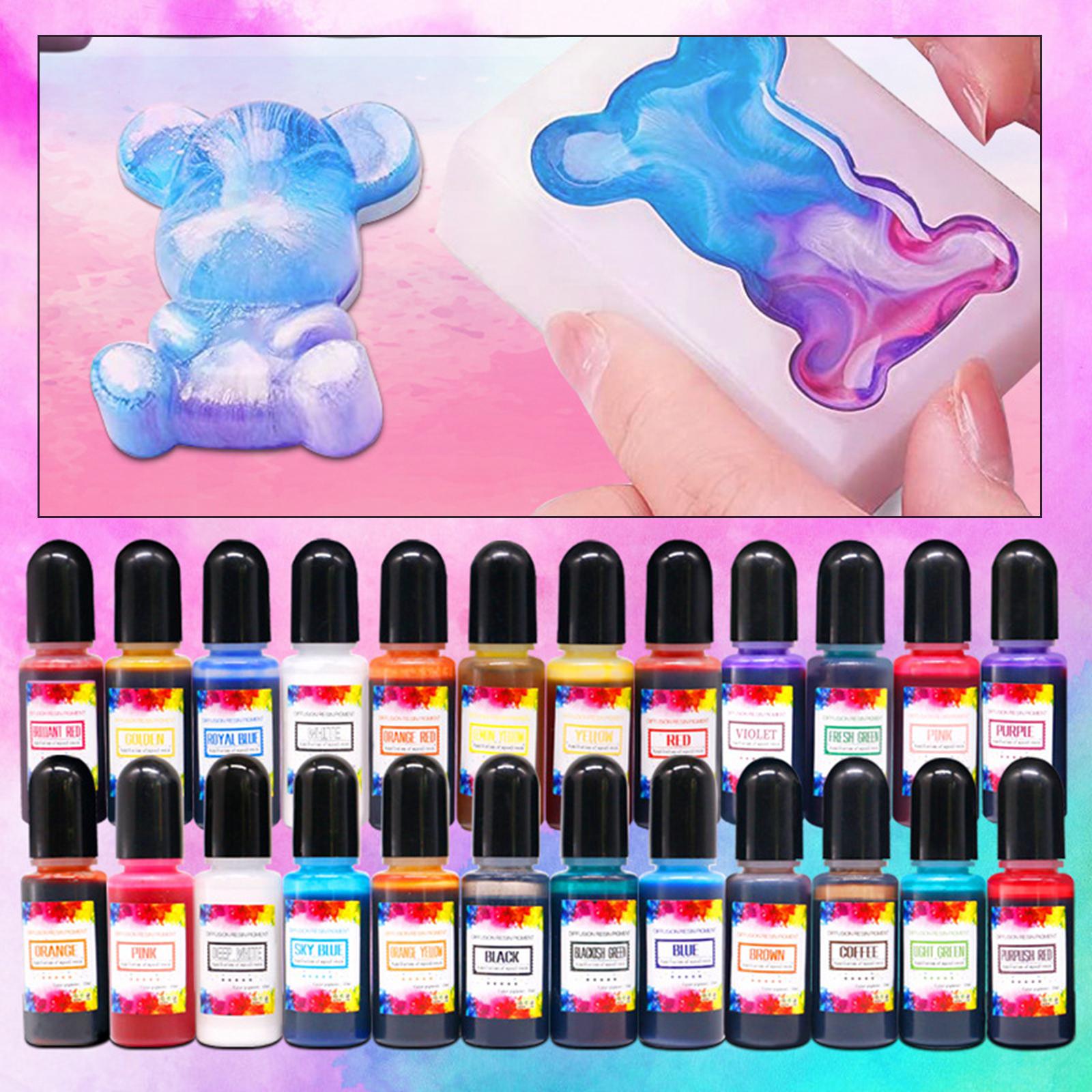 24 Peças de Tintas Alcoólicas  - Resin Pigment Alcohol Ink avaliação e preço
