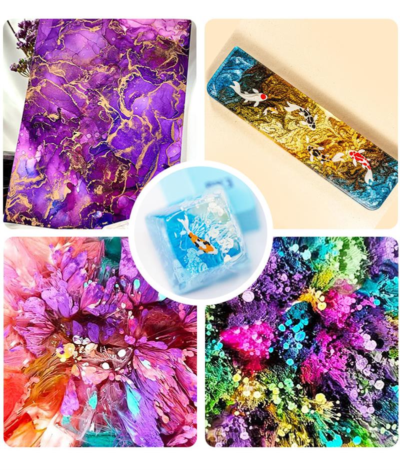 Álcool Tinta Epóxi Resina Pigm - Resin Pigment Alcohol Ink avaliação e preço