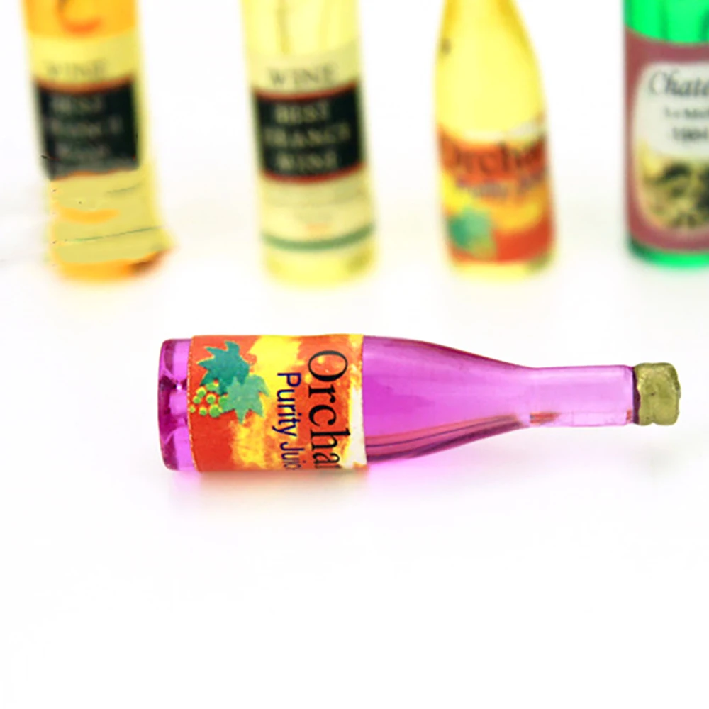 6 pçs 1/12 casa de bonecas em  - Resin Art Bottle avaliação e preço