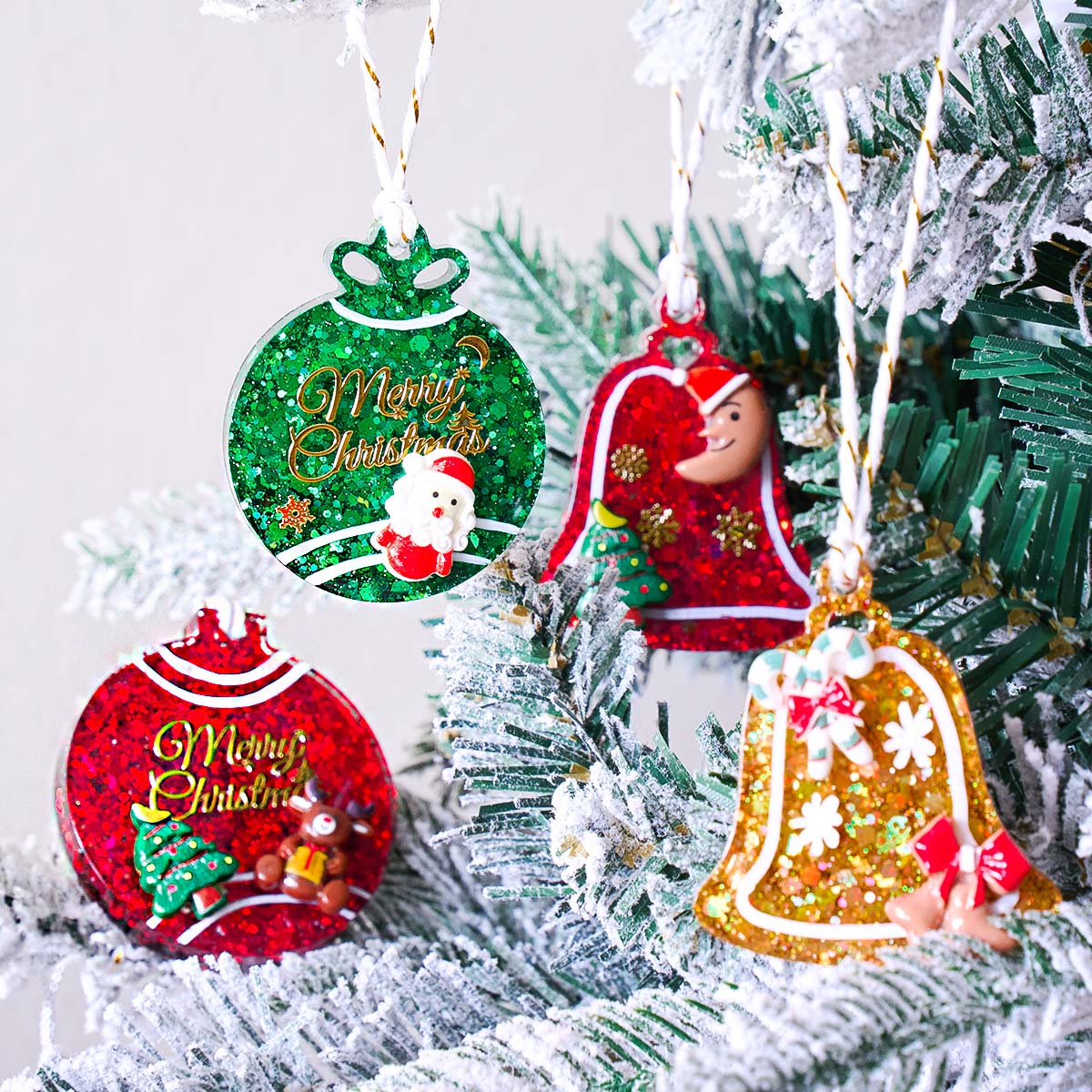 Etiqueta de natal pingente mol - Resin Art Uv avaliação e preço