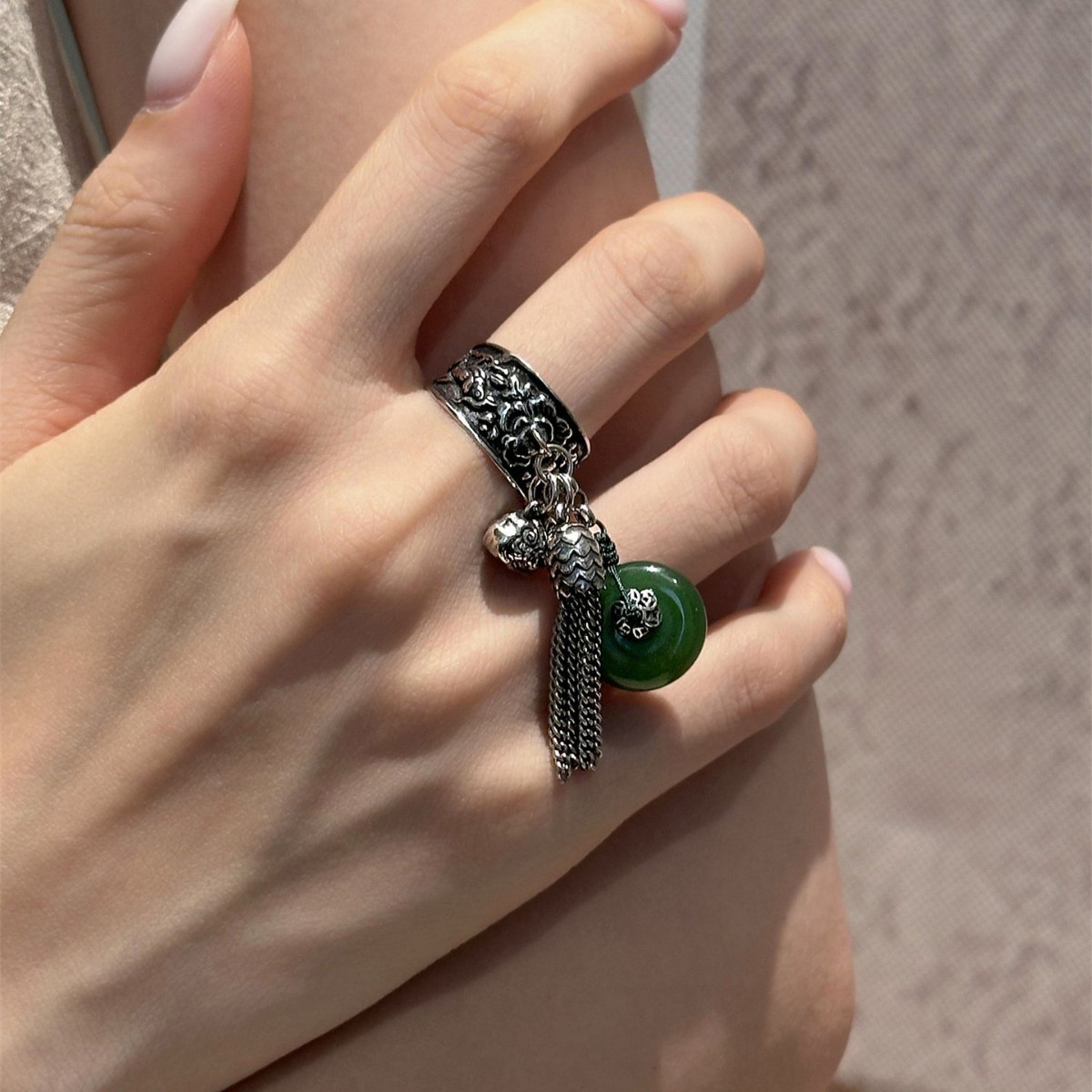 WJFH-ARTS Novo Anel Aberto de  - Resin Art Ring Design avaliação e preço