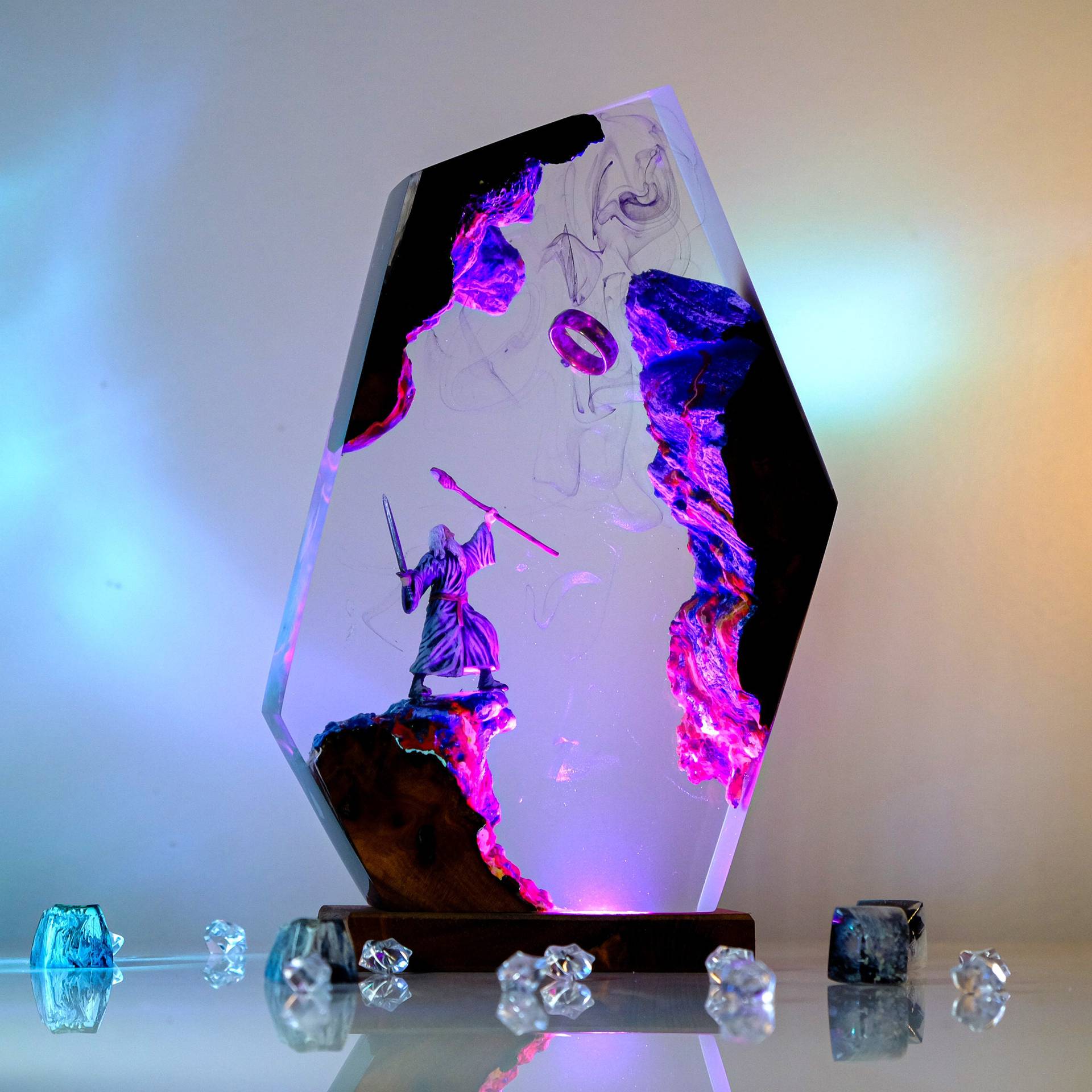 Luminária de Resina com Figura - Resin Art Resin avaliação e preço