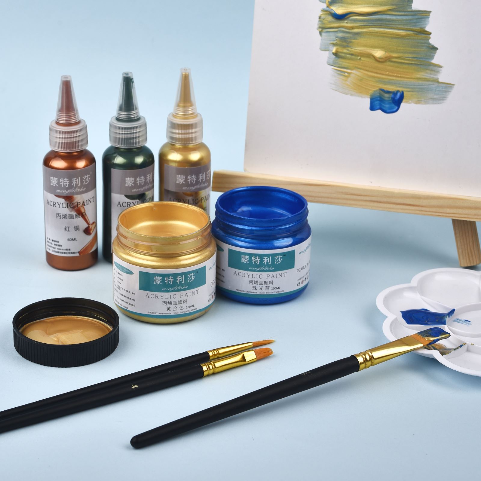 7 cores 60ml/garrafa metálica  - Resin Art Uv avaliação e preço
