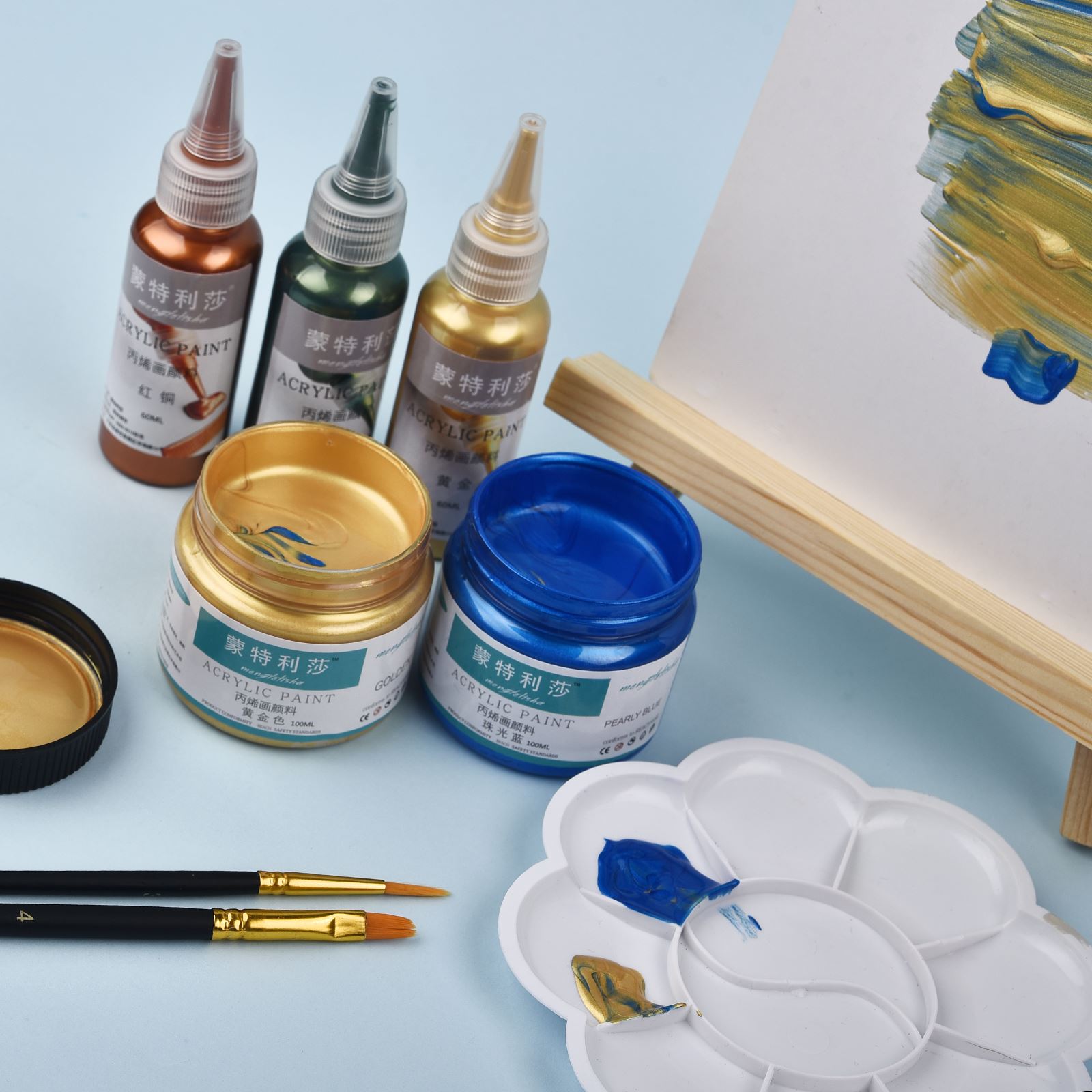 7 cores 60ml/garrafa metálica  - Resin Art Uv avaliação e preço