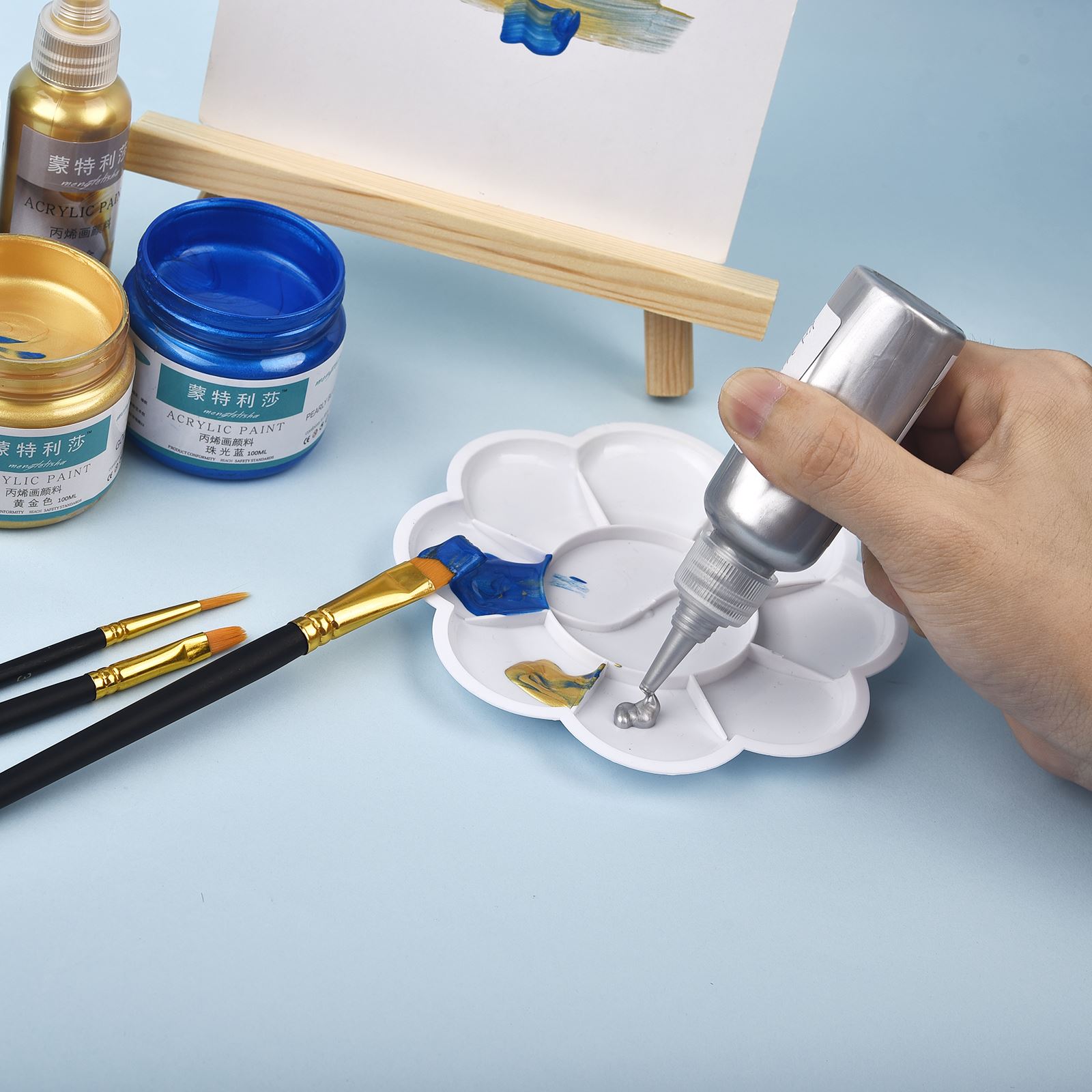 7 cores 60ml/garrafa metálica  - Resin Art Uv avaliação e preço