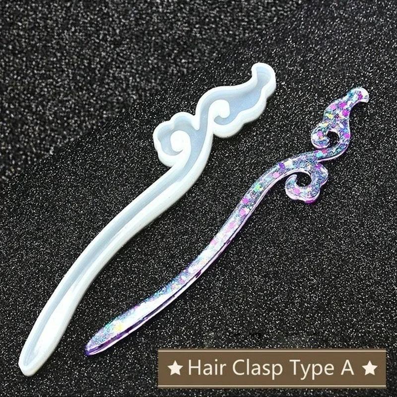 Novo transparente hairpin sili - Resin Art Resin avaliação e preço