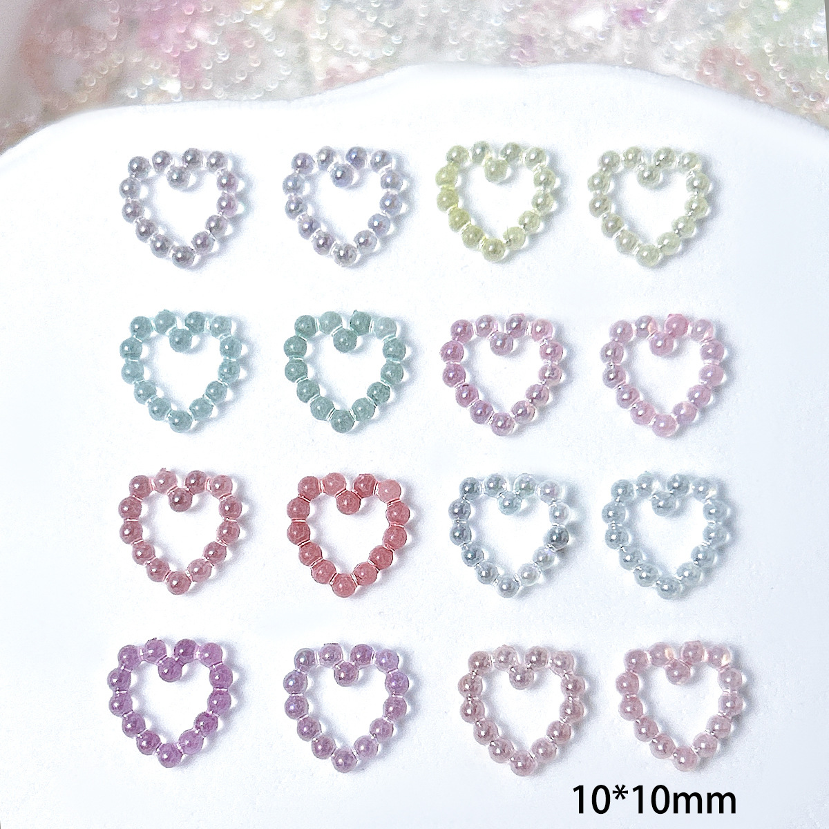 100 peças de Decorações 3D par - Resin Art Ring Design avaliação e preço