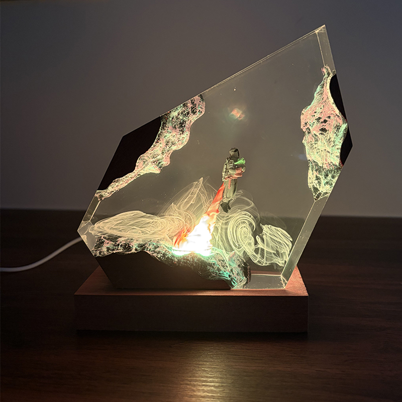 Luminária de Mesa de Resina co - Resin Art Resin avaliação e preço