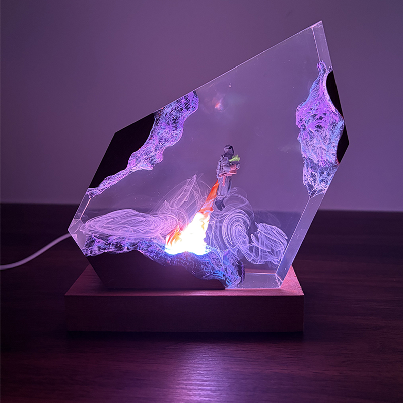 Luminária de Mesa de Resina co - Resin Art Resin avaliação e preço
