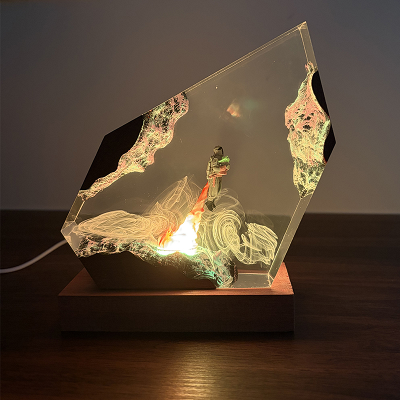 Luminária de Mesa de Resina co - Resin Art Resin avaliação e preço