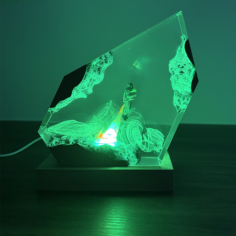 Luminária de Mesa de Resina co - Resin Art Resin avaliação e preço