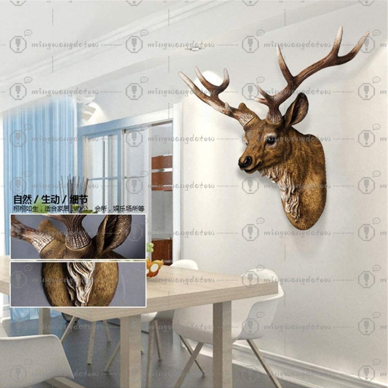 Cabeça de Veado Falsa de 17 Po - Resin Art Resin avaliação e preço