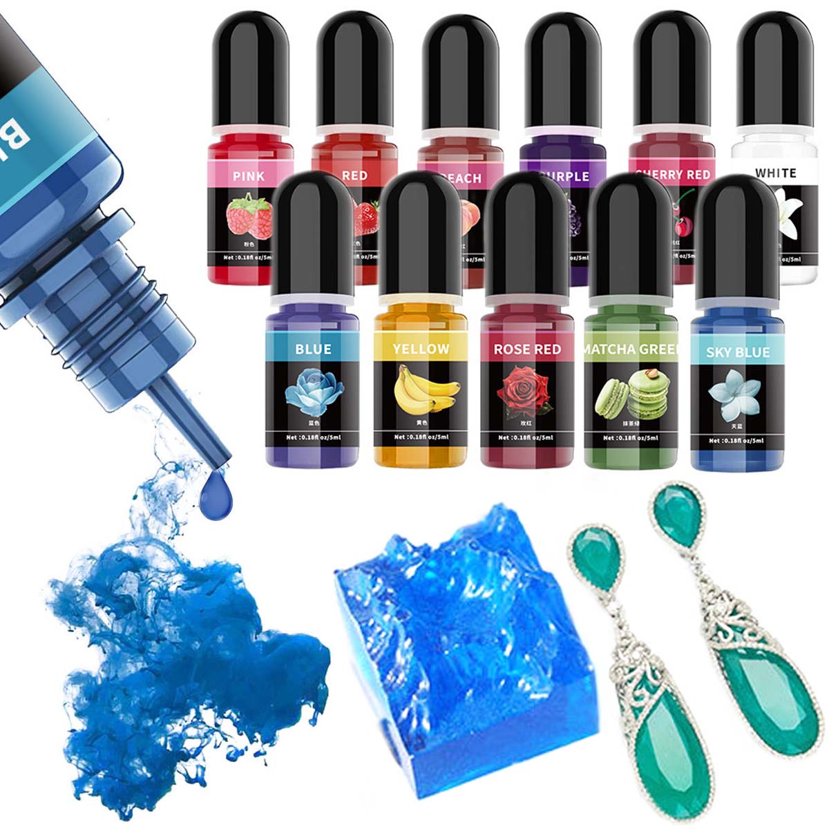5ml/garrafa pigmento de resina - Resin Art Uv avaliação e preço
