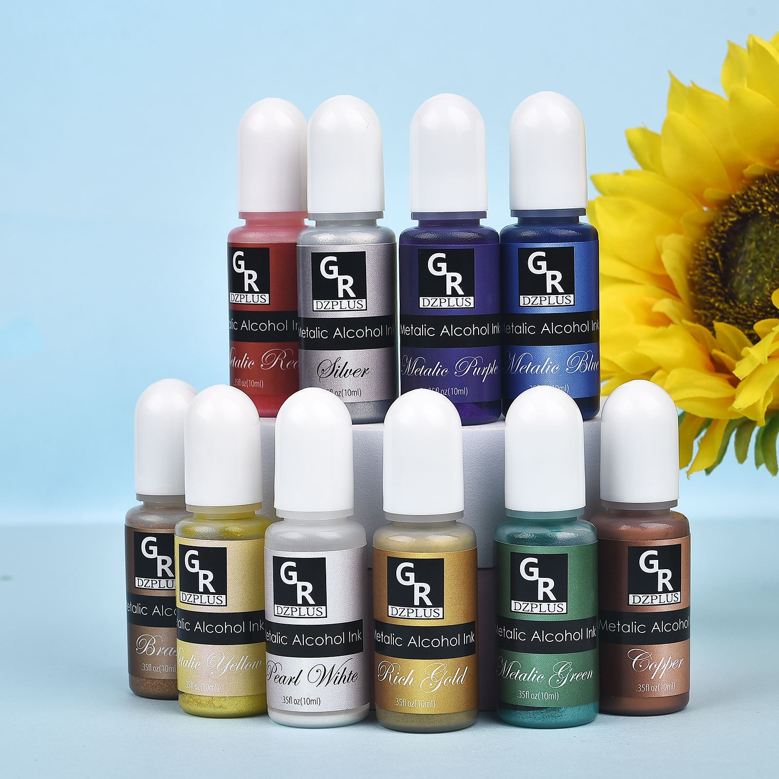 10ml/15ml arte tinta álcool re - Resin Pigment Alcohol Ink avaliação e preço