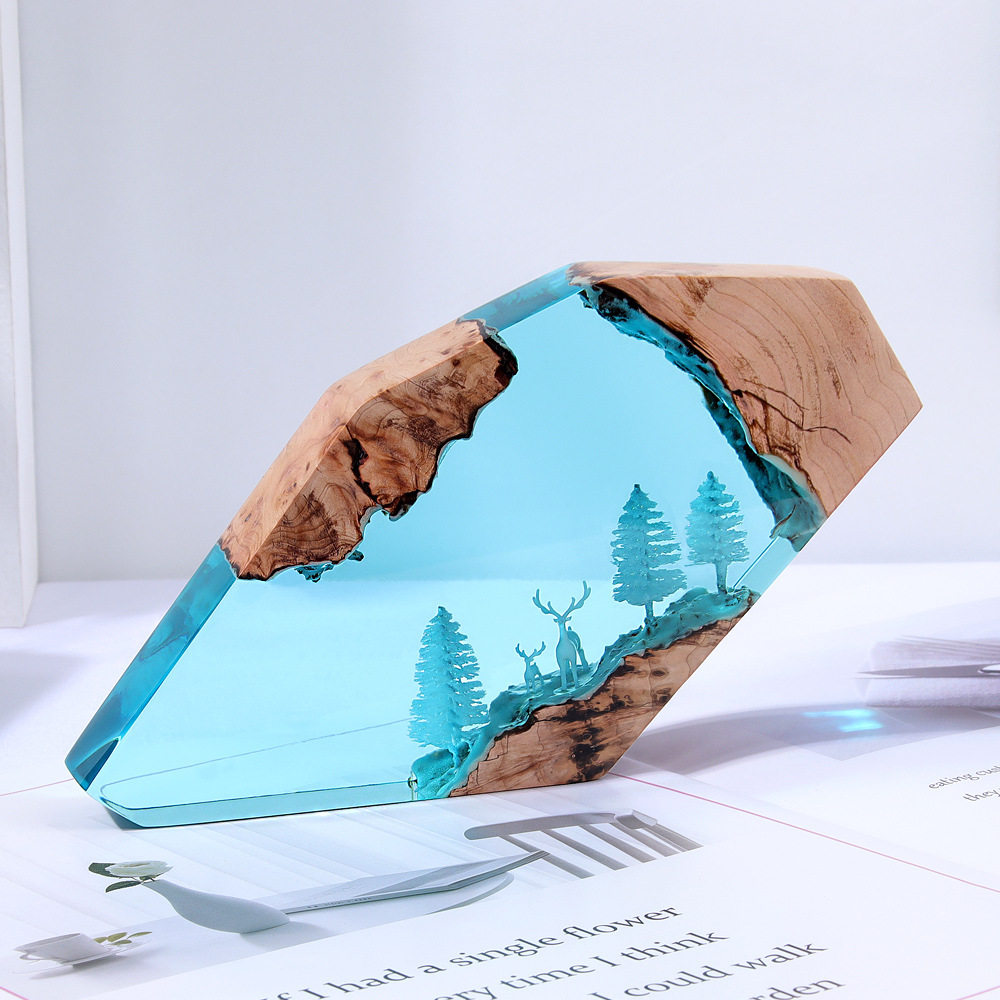 Arte de Mesa Fada da Floresta  - Resin Art Resin avaliação e preço